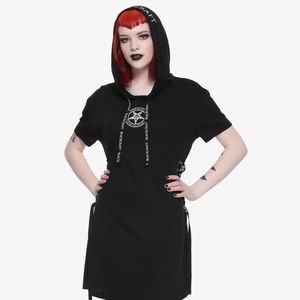 BLACKCRAFT BAPHOMET HOODED DRESS